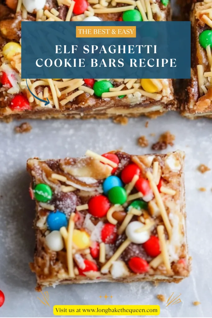 Elf Spaghetti Cookie Bars Recipe