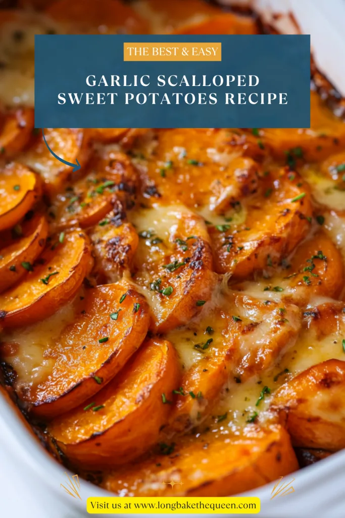 Garlic Scalloped Sweet Potatoes Recipe