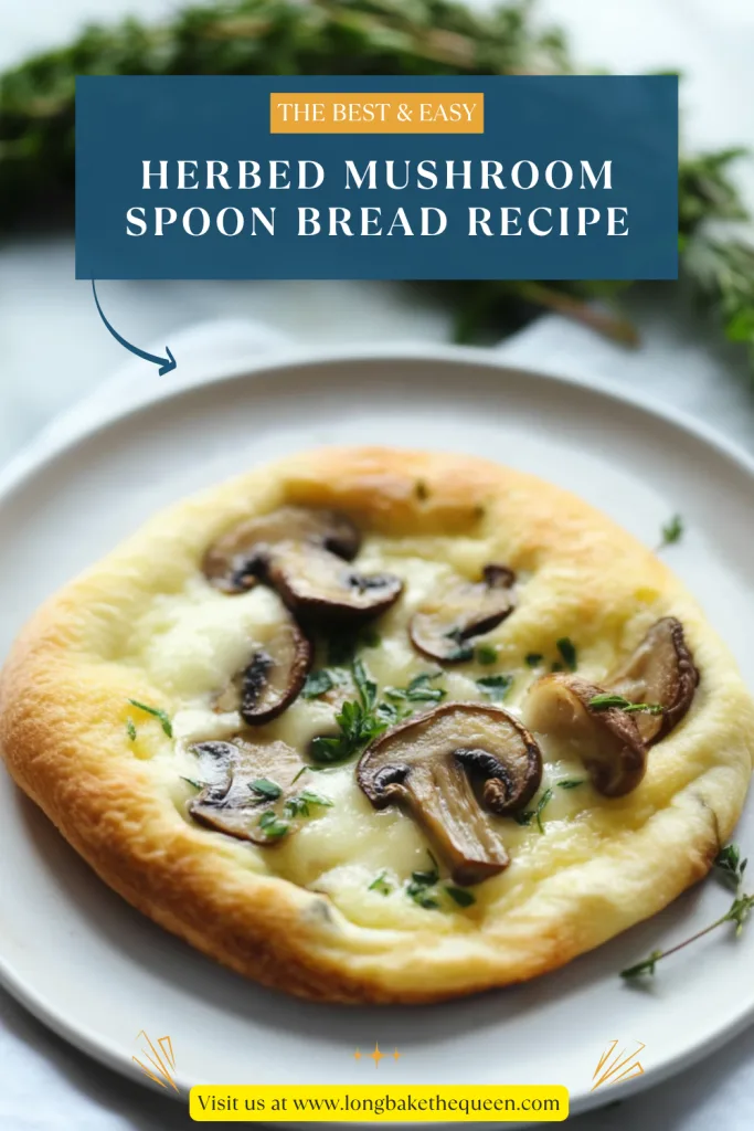 Herbed Mushroom Spoon Bread Recipe