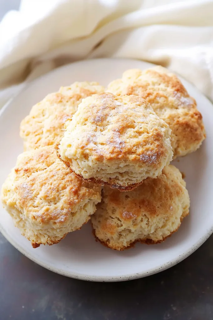 Close-up of warm scones highlighting their golden crust and soft center