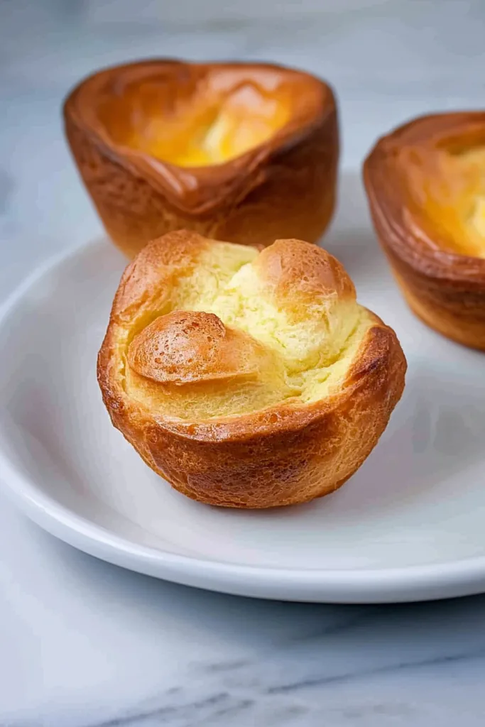 Individual Yorkshire Puddings served simply, showcasing their perfect rise.