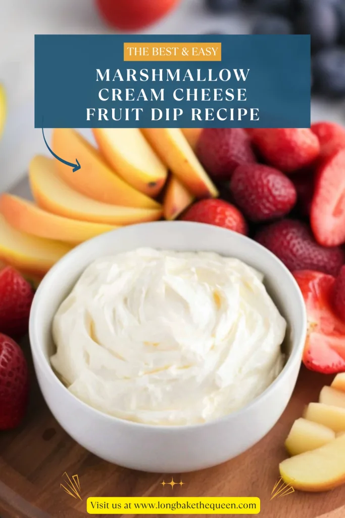 Marshmallow Cream Cheese Fruit Dip Recipe