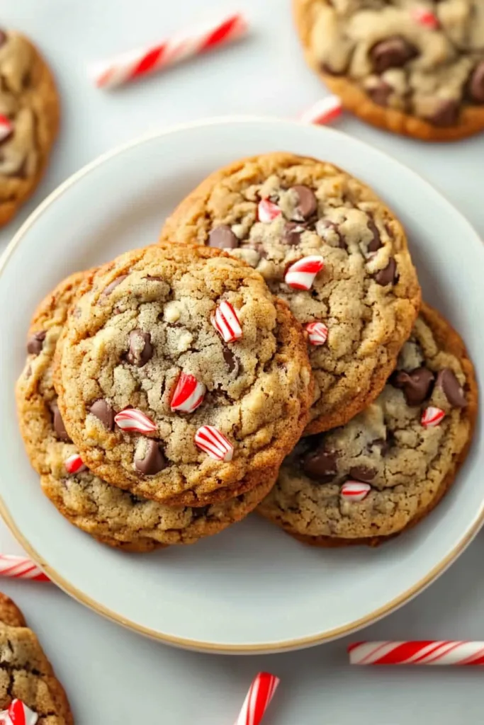 Overhead view of cookies arranged neatly with colorful candy accents.
