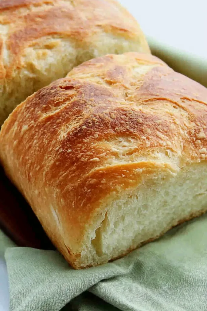 Rustic homemade loaves styled simply on a light background
