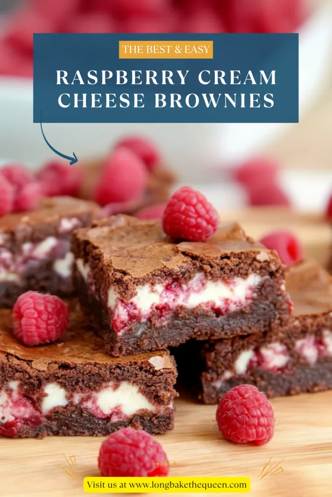 Raspberry Cream Cheese Brownies