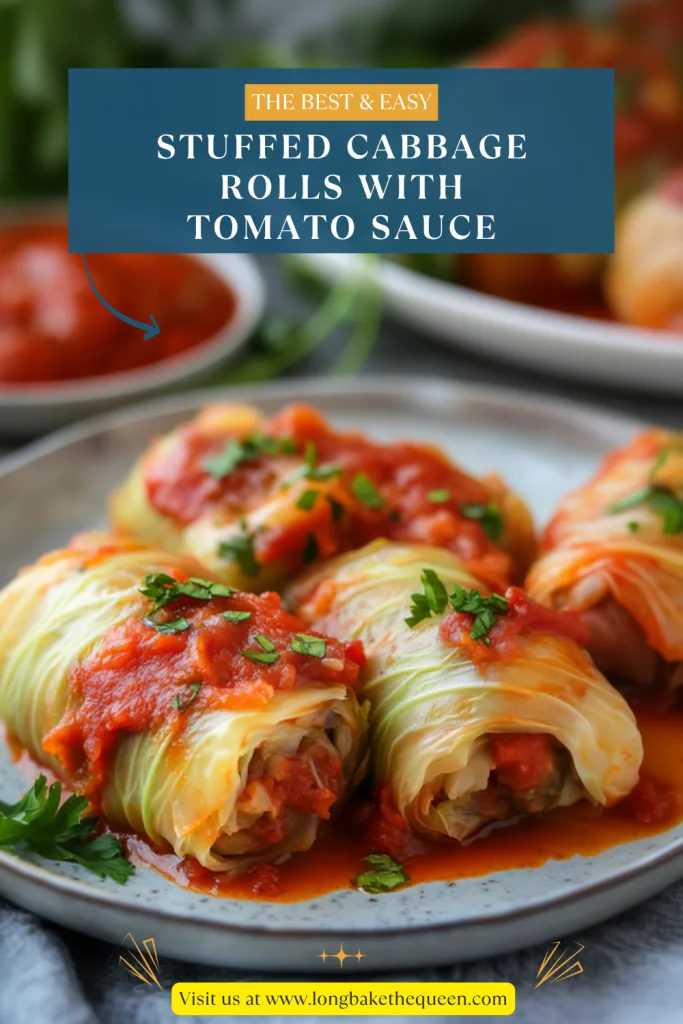 Stuffed Cabbage Rolls with Tomato Sauce
