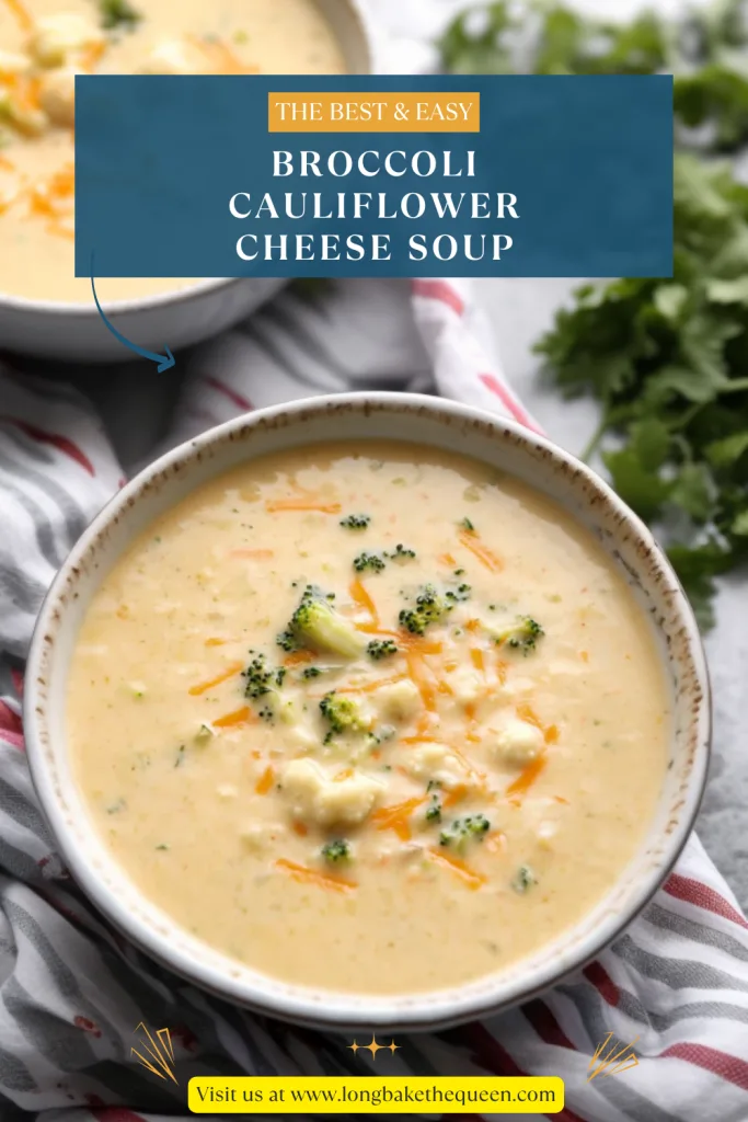 Broccoli Cauliflower Cheese Soup
