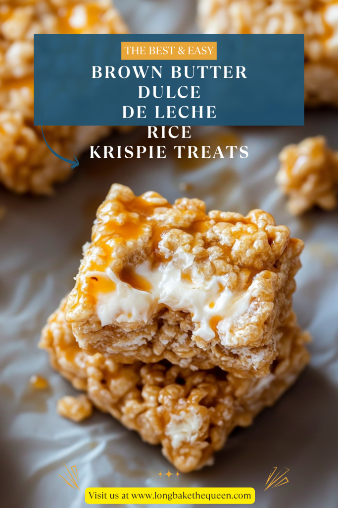 Brown Butter Dulce de Leche Rice Krispie Treats