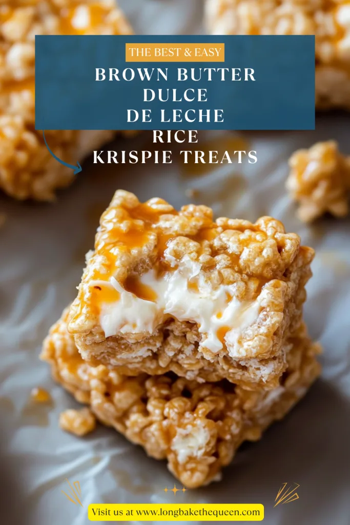 Brown Butter Dulce de Leche Rice Krispie Treats