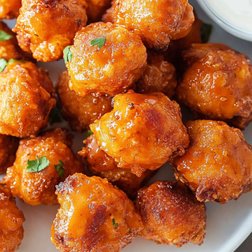 Crispy cheese‑style appetizer highlighting texture and color.