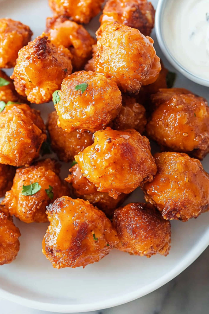 Crispy cheese‑style appetizer highlighting texture and color.