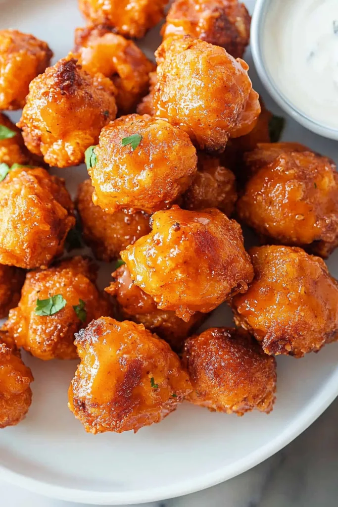 Crispy cheese‑style appetizer highlighting texture and color.