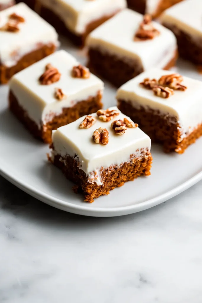 Soft crumb cake layered with rich cream topping, presented simply.