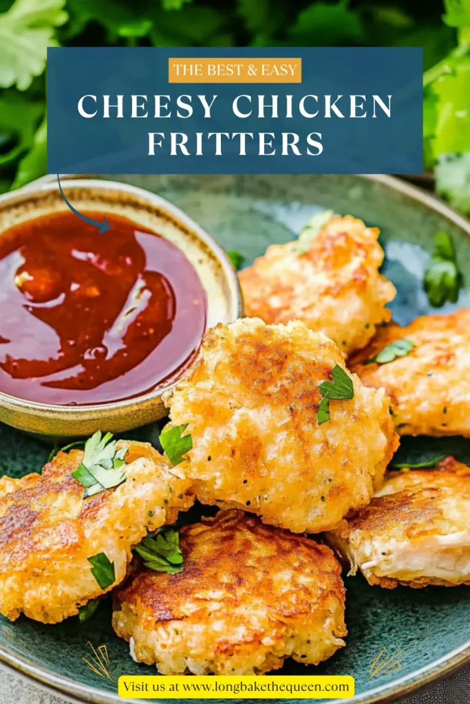 Cheesy Chicken Fritters
