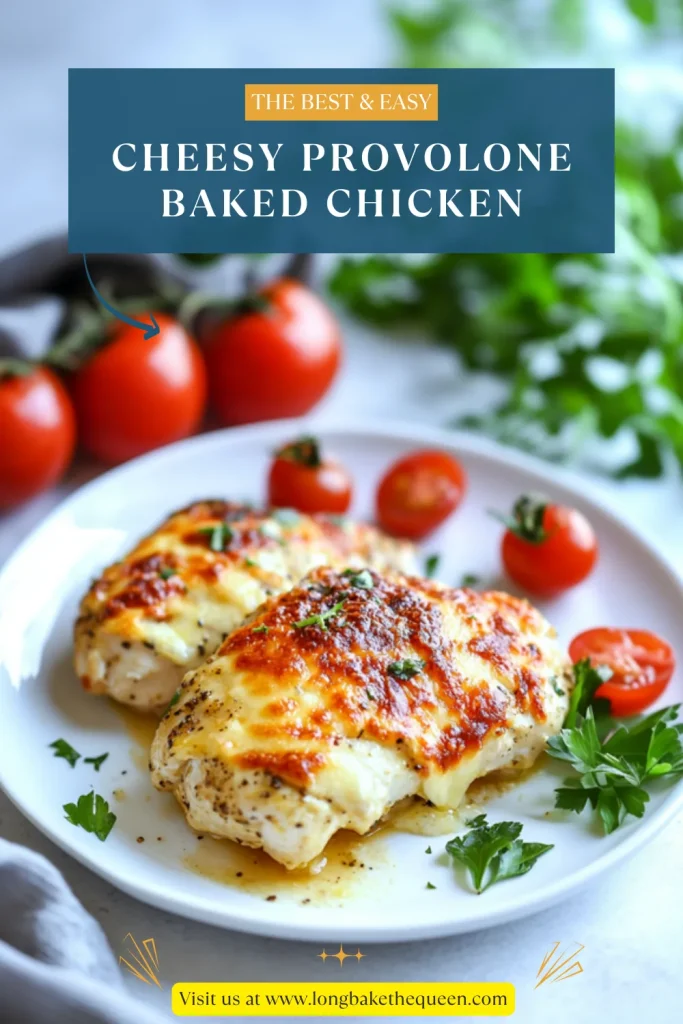 Cheesy Provolone Baked Chicken