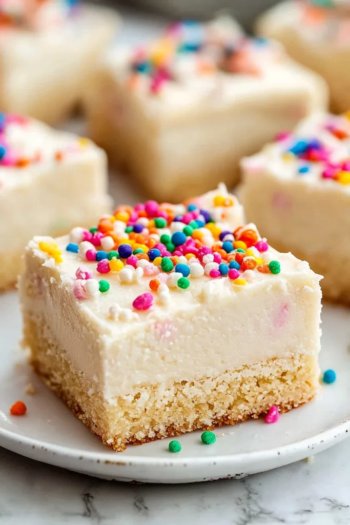 Soft frosted dessert highlighting texture and vibrant decoration.
