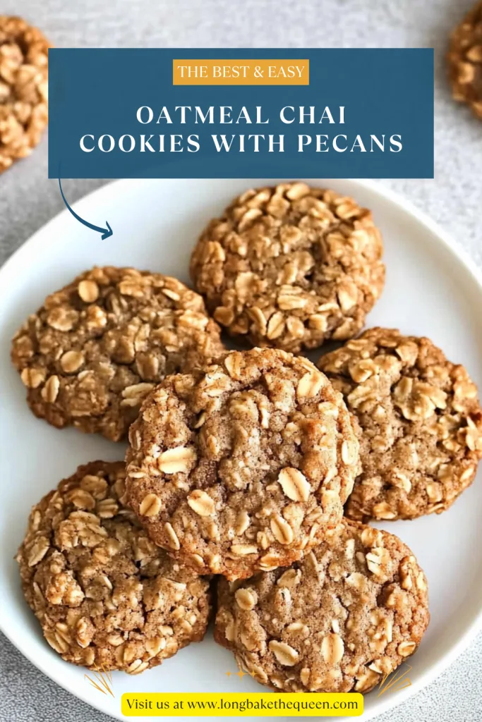 Oatmeal Chai Cookies with Pecans