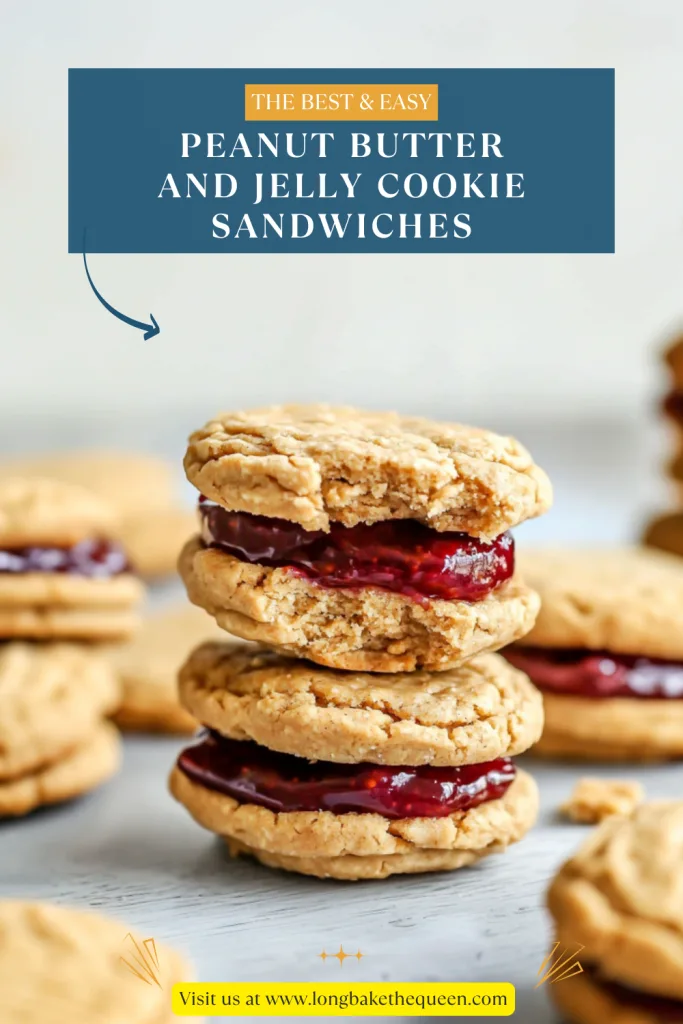 Peanut Butter And Jelly Cookie Sandwiches
