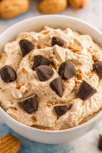 Final presentation highlighting the creamy texture and contrasting toppings.