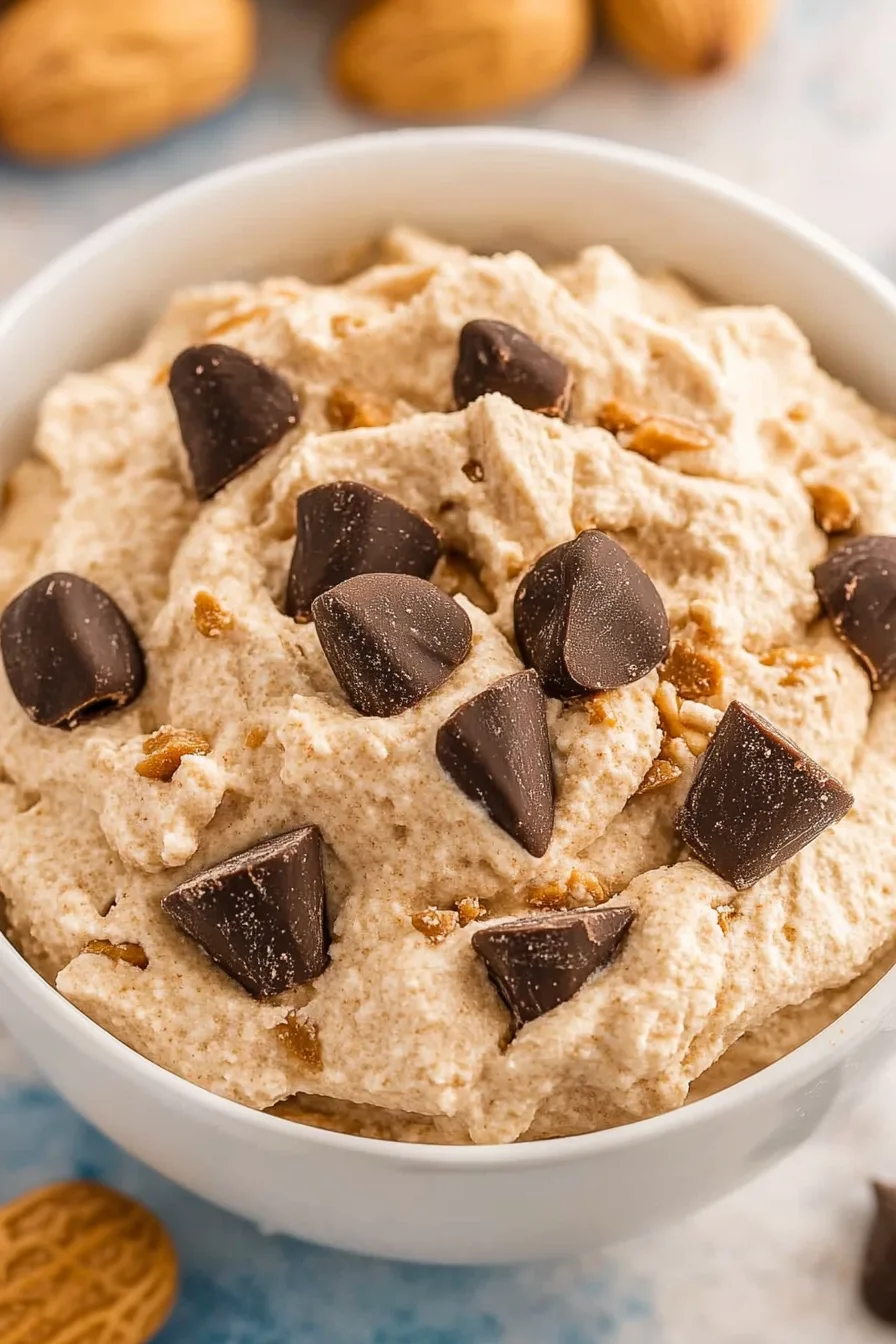 Final presentation highlighting the creamy texture and contrasting toppings.