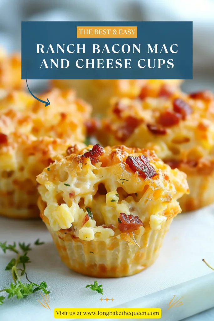Ranch Bacon Mac and Cheese Cups