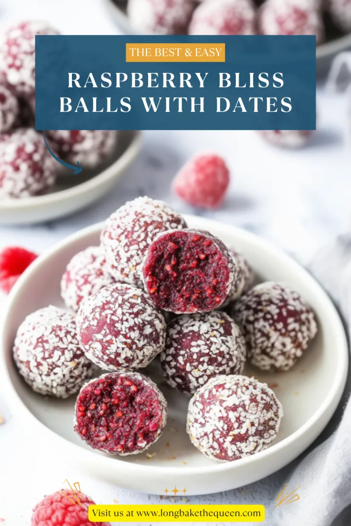 Raspberry Bliss Balls with Dates