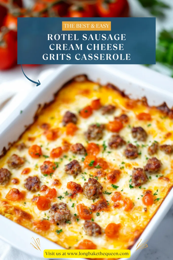 Rotel Sausage Cream Cheese Grits Casserole