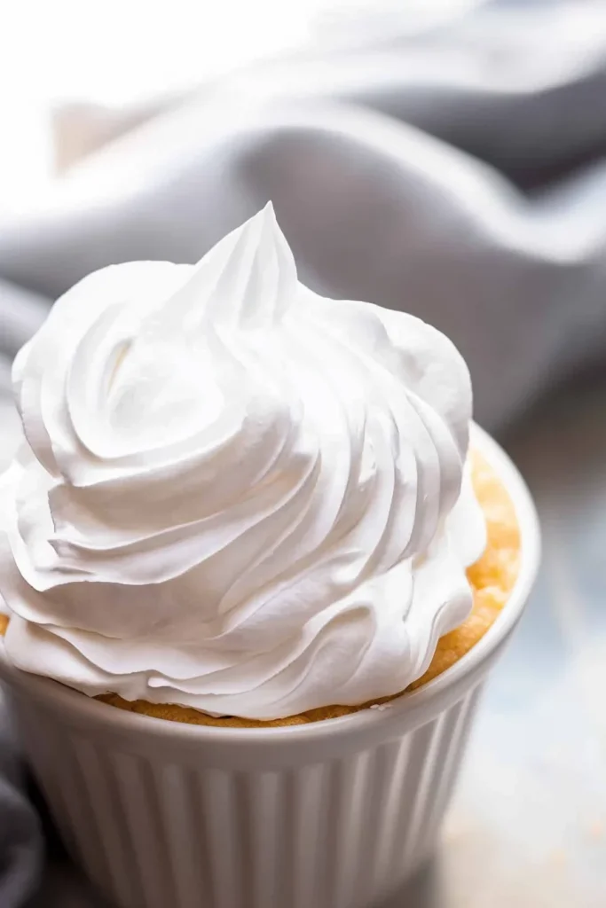 Final shot of Seven-Minute Frosting, highlighting its fluffy consistency.