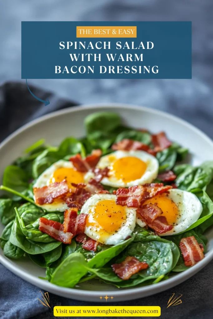 Spinach Salad with Warm Bacon Dressing