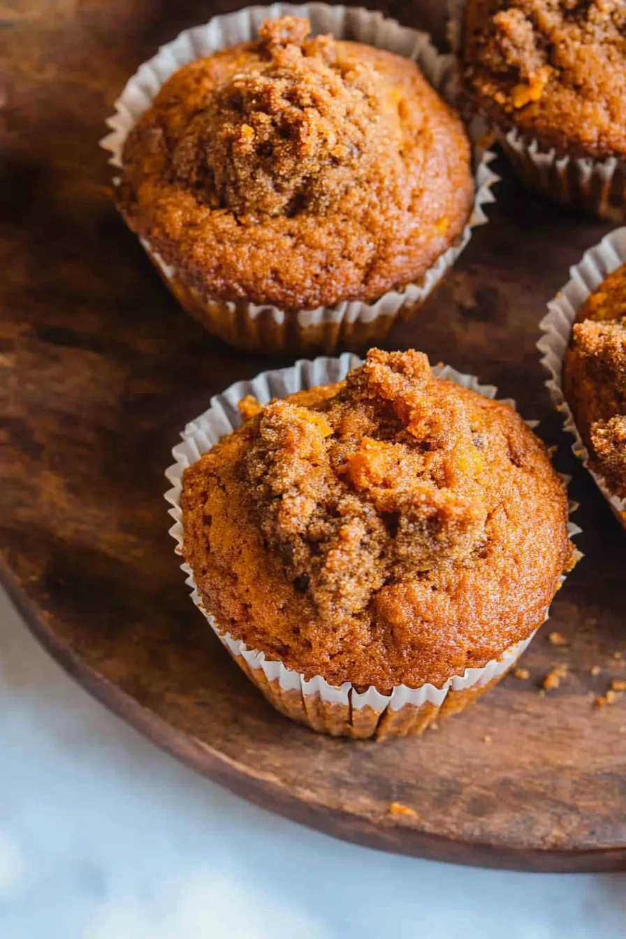 Batch of rustic muffins arranged together, their rich texture and golden tops emphasized by the light