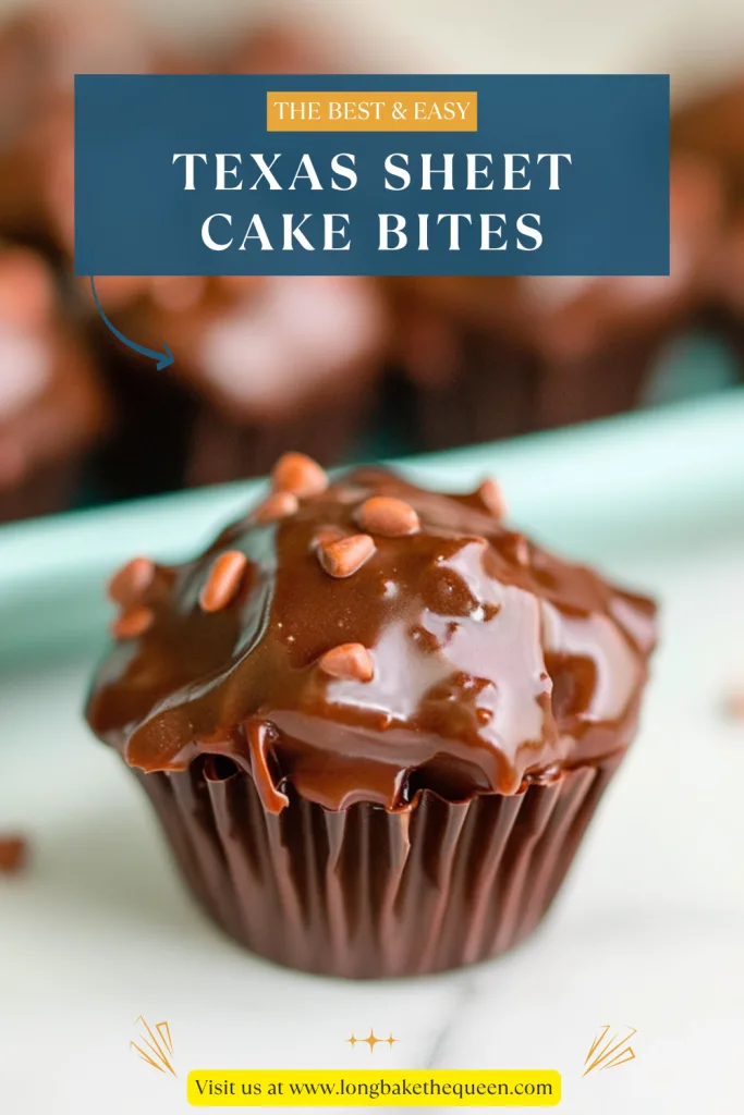 Texas Sheet Cake Bites