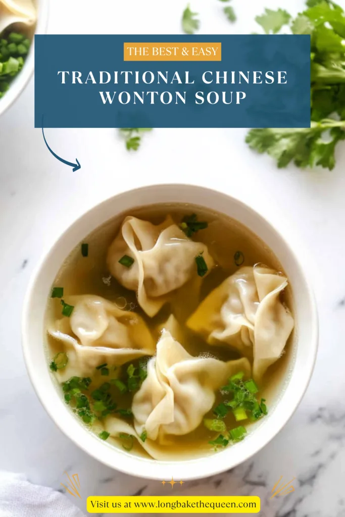Traditional Chinese Wonton Soup