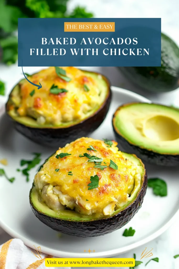 Baked Avocados Filled with Chicken