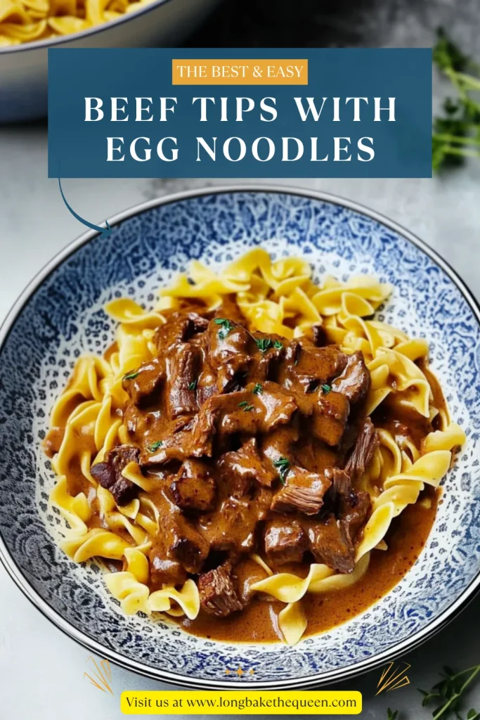 Beef Tips with Egg Noodles