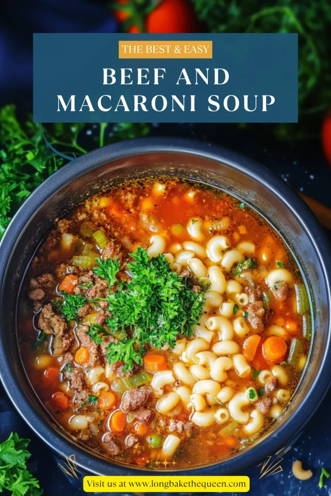 Beef and Macaroni Soup