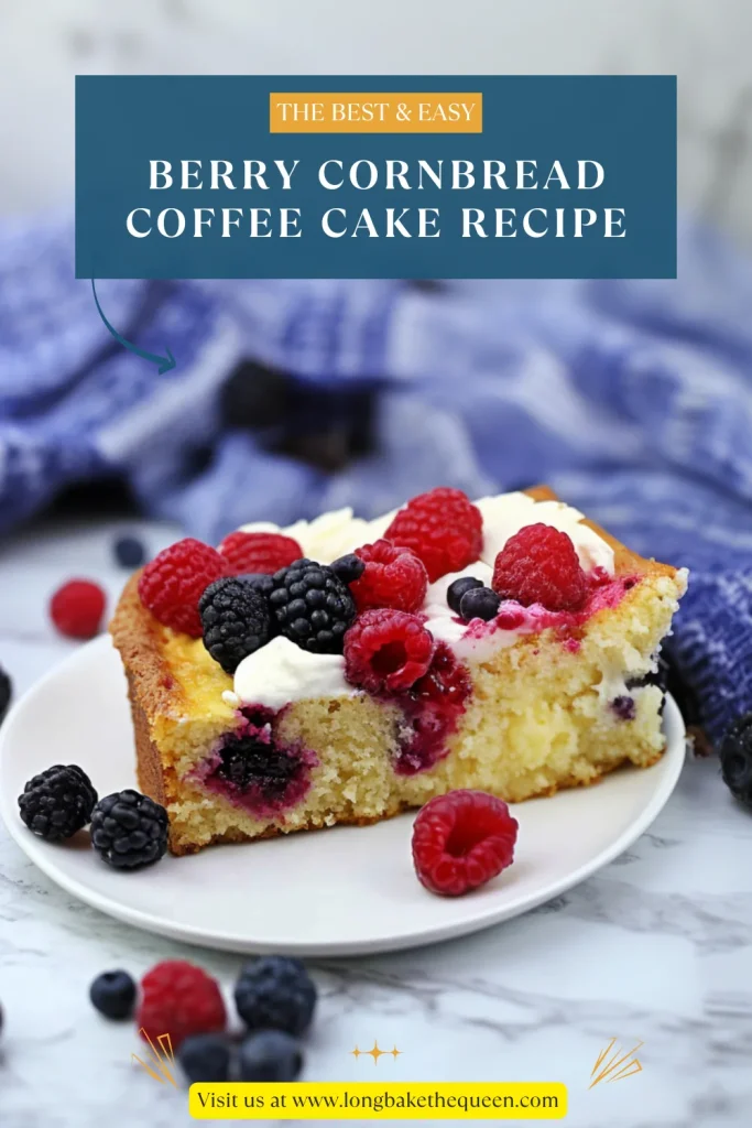 Berry Cornbread Coffee Cake Recipe