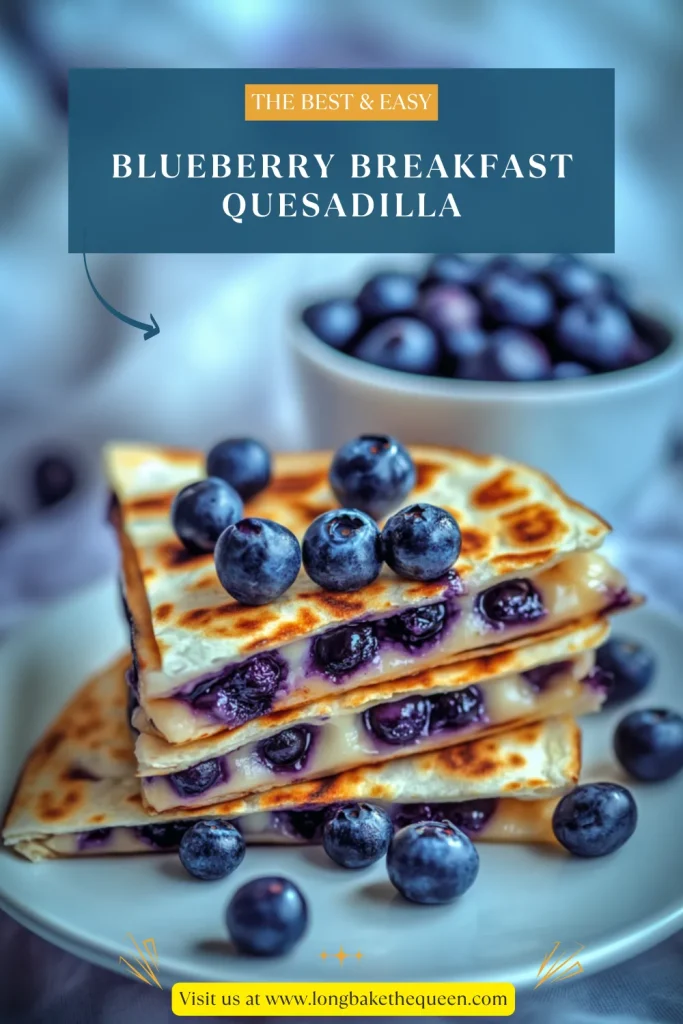 Blueberry Breakfast Quesadilla