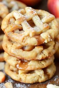 Close-up of small round pastries with crisscross crust design.