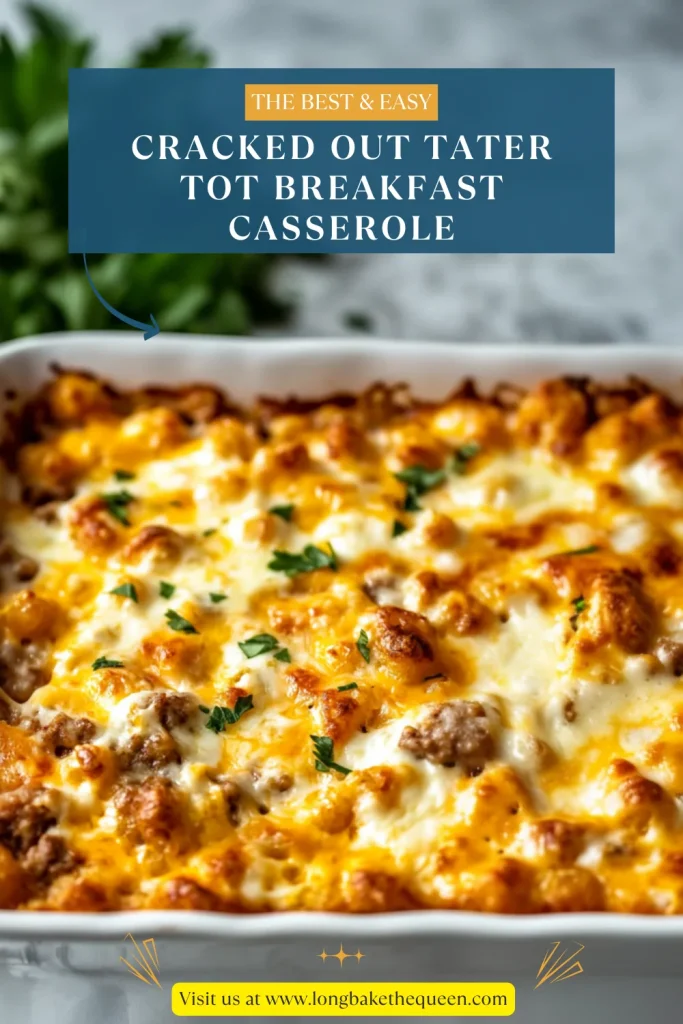 Cracked Out Tater Tot Breakfast Casserole