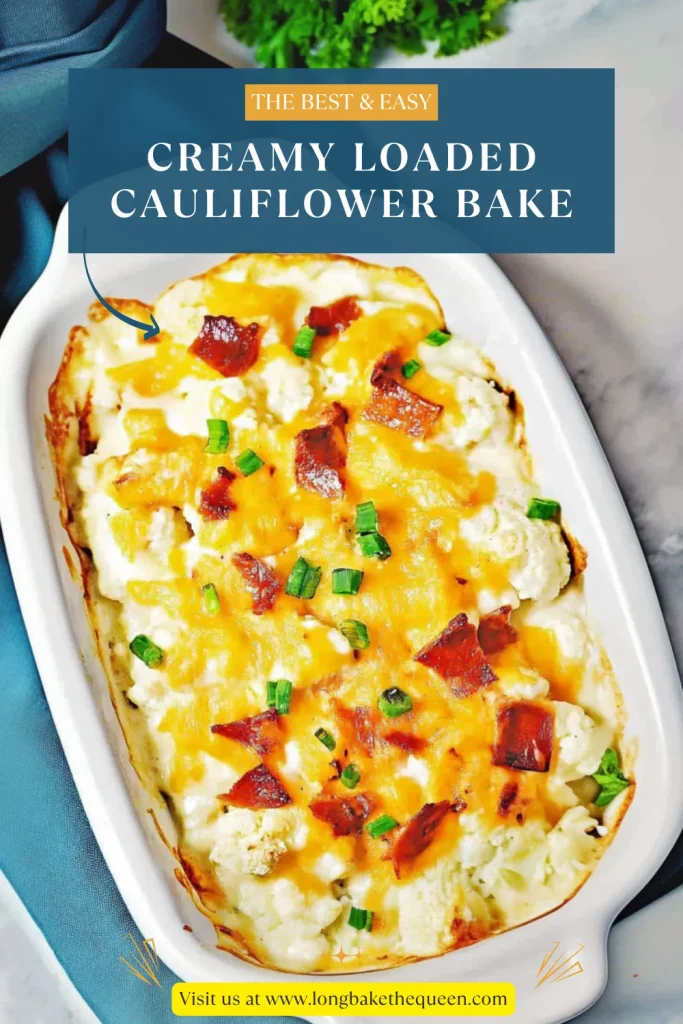 Creamy Loaded Cauliflower Bake