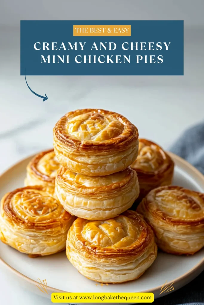 Creamy and Cheesy Mini Chicken Pies