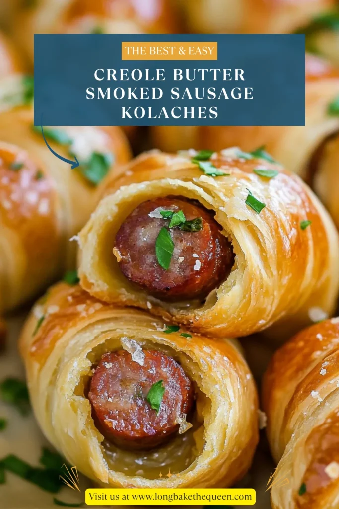 Creole Butter Smoked Sausage Kolaches
