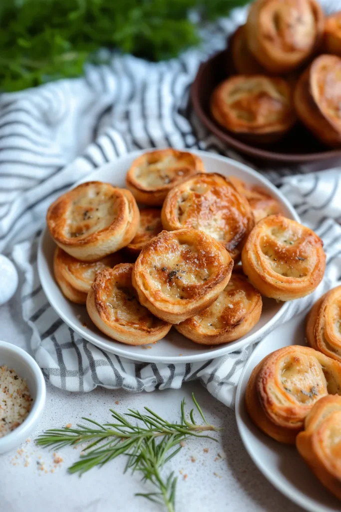 Crispy garlic sandwich rolls with flaky texture and creamy center.