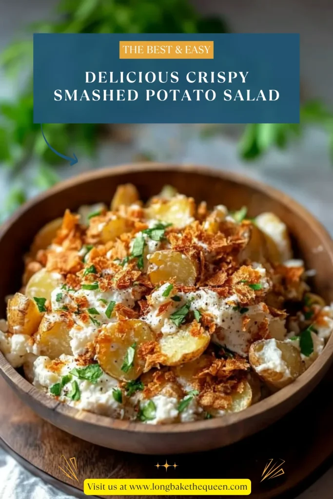 Delicious Crispy Smashed Potato Salad