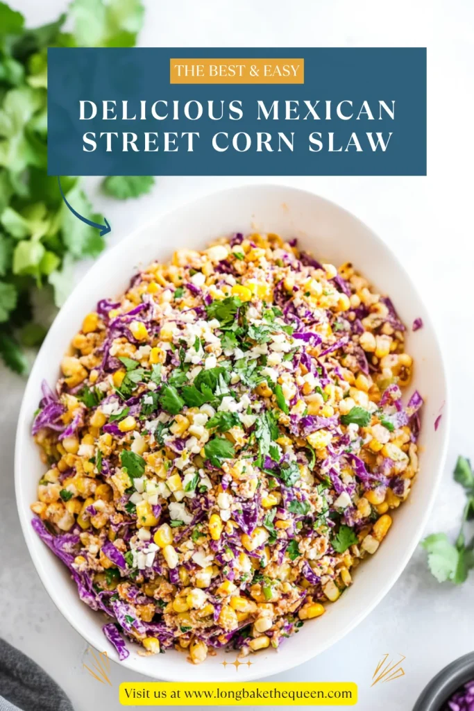 Delicious Mexican Street Corn Slaw