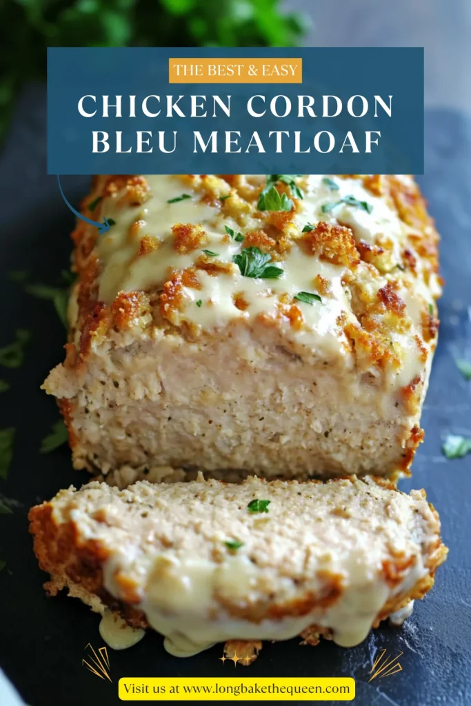 Easy Chicken Cordon Bleu Meatloaf