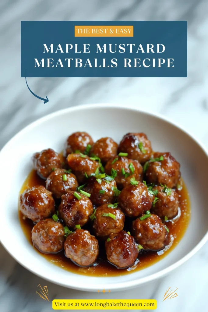 Easy Maple Mustard Meatballs Recipe