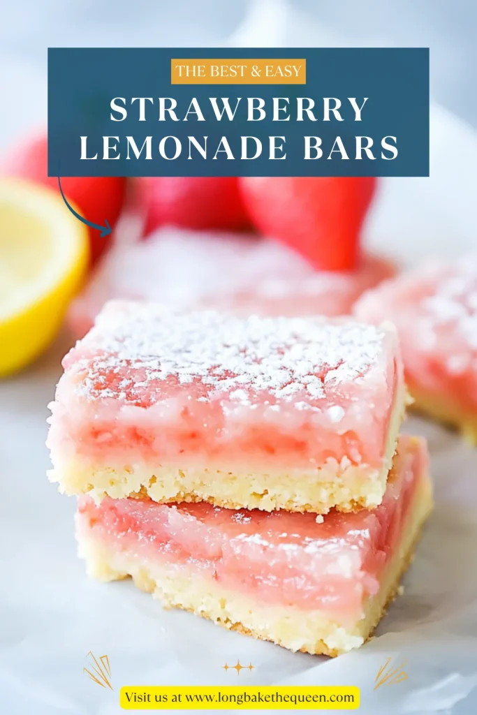 Easy Strawberry Lemonade Bars