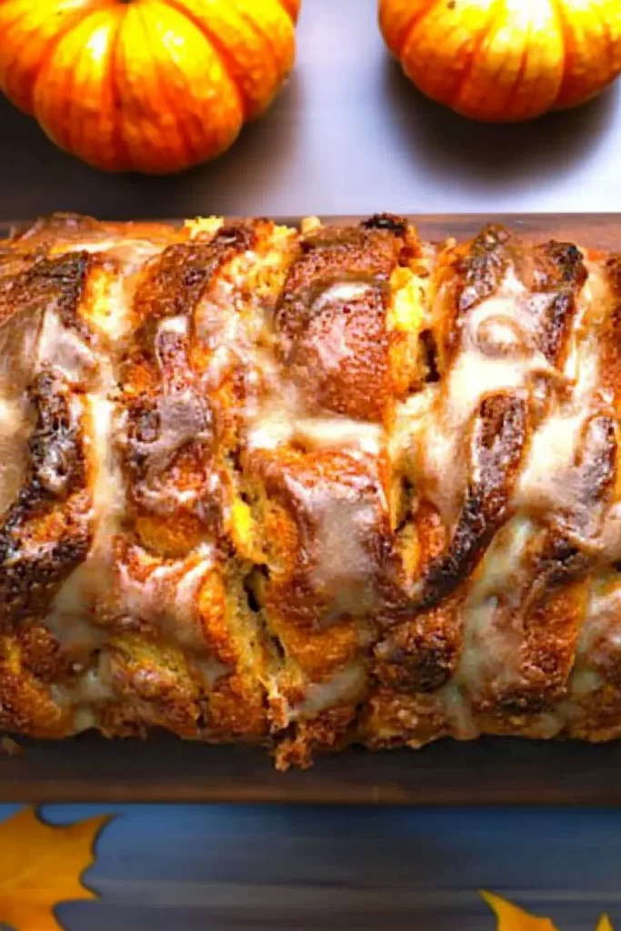 Close-up of sticky caramelized crust, highlighting flaky texture.