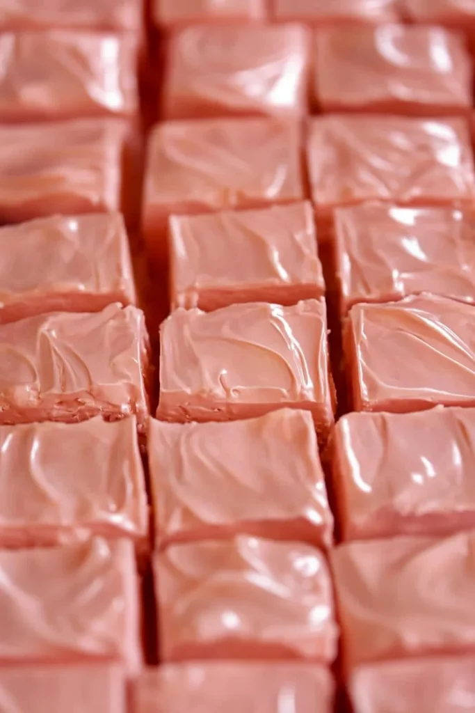 Vibrant pink confections highlighting their swirled texture.